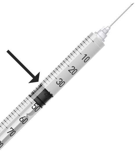 insulin syringe arrow